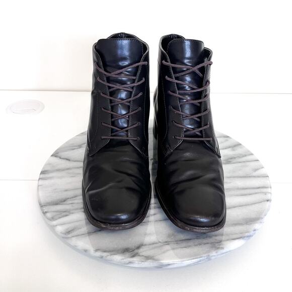 Vintage Rockport Womens Boots Size 7.5M Brown Leather Boho Hippie Granny Grunge - Picture 3 of 12